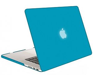 Чехол Mosiso Rubberized Aqua для MacBook Pro 13 Retina 